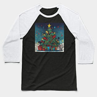 Cute mice christmas Baseball T-Shirt